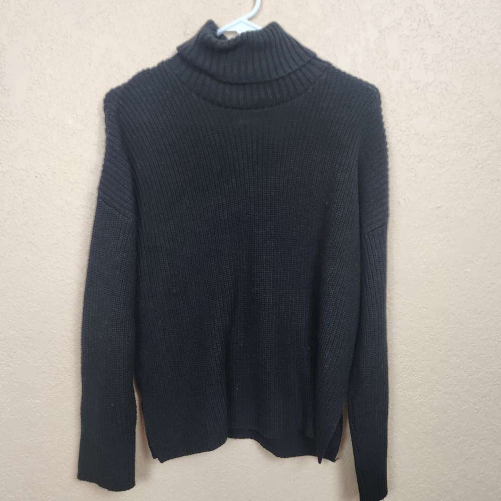 Monkl Black Knit Turtleneck Sweater XS (7444)